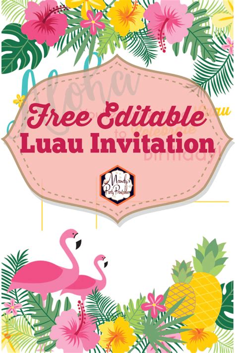 luau graduation party invitations|free luau invitation maker.